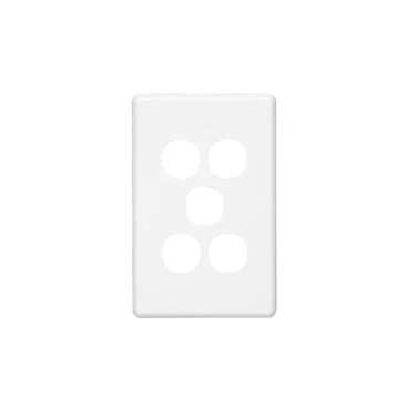 Clipsal C2000 5 Gang Switch Cover Plate Only 3 Finishes