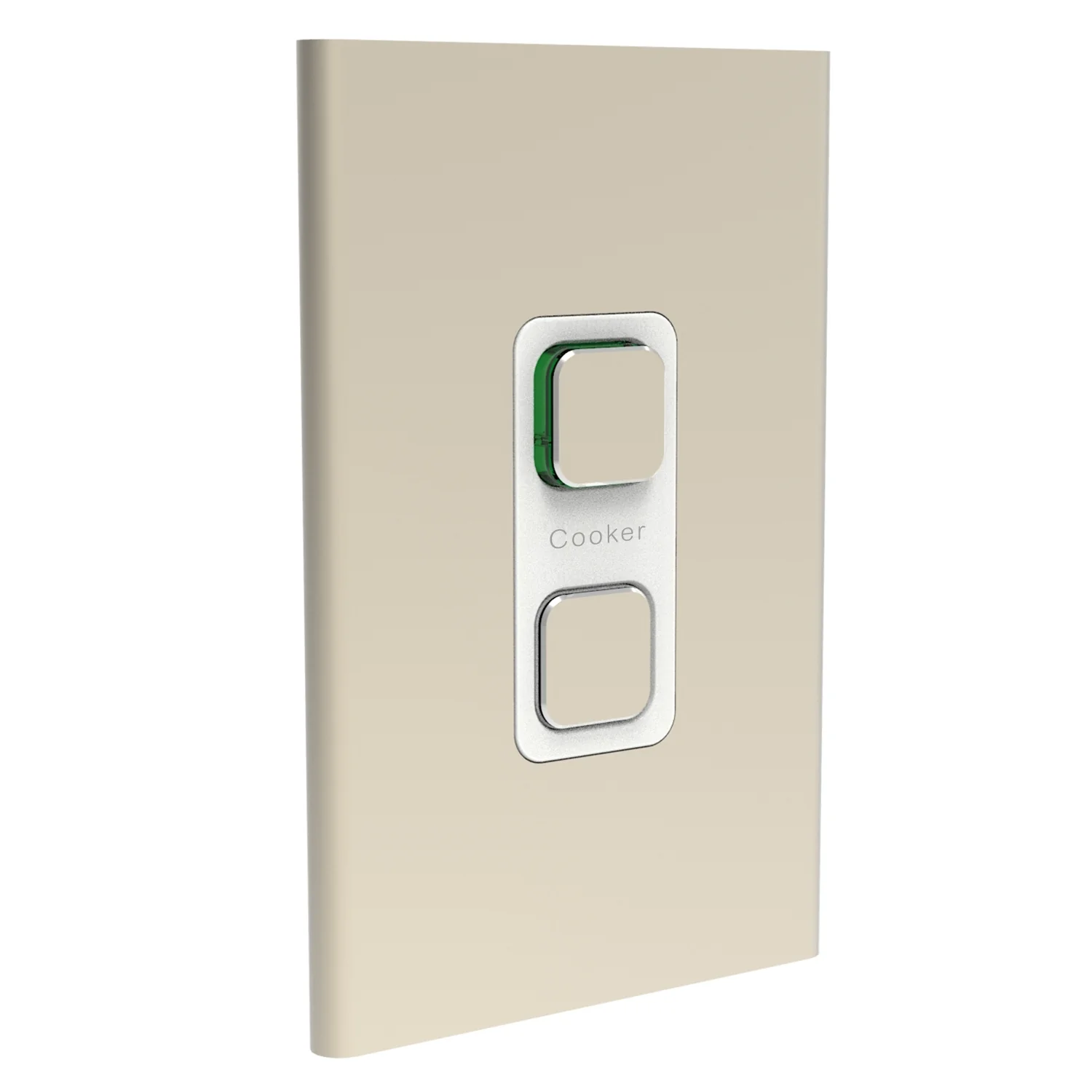 Clipsal Iconic Styl 45a Cooker Switch Cover Plate Only, Available in 3 Colours