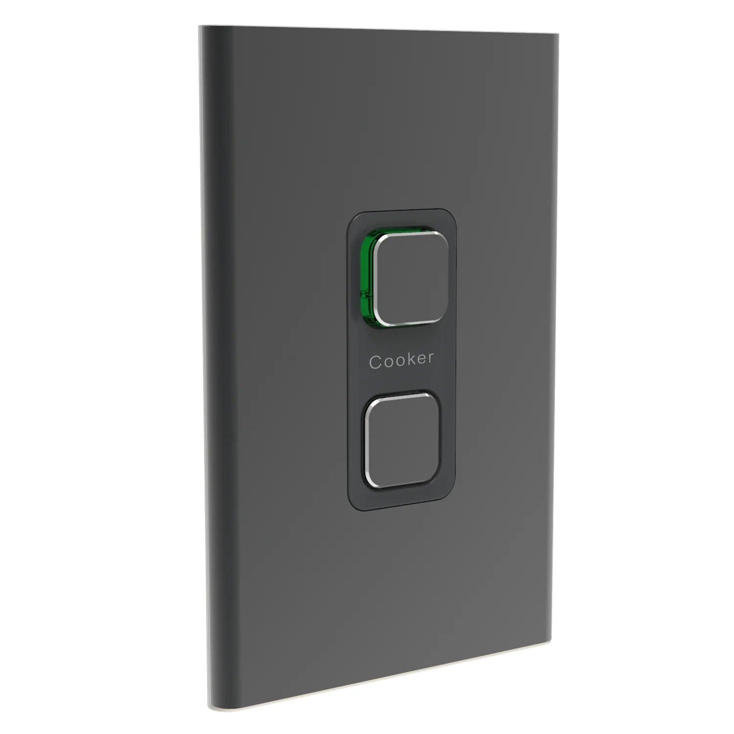 Clipsal Iconic Styl 45a Cooker Switch Cover Plate Only, Available in 3 Colours - Image 2