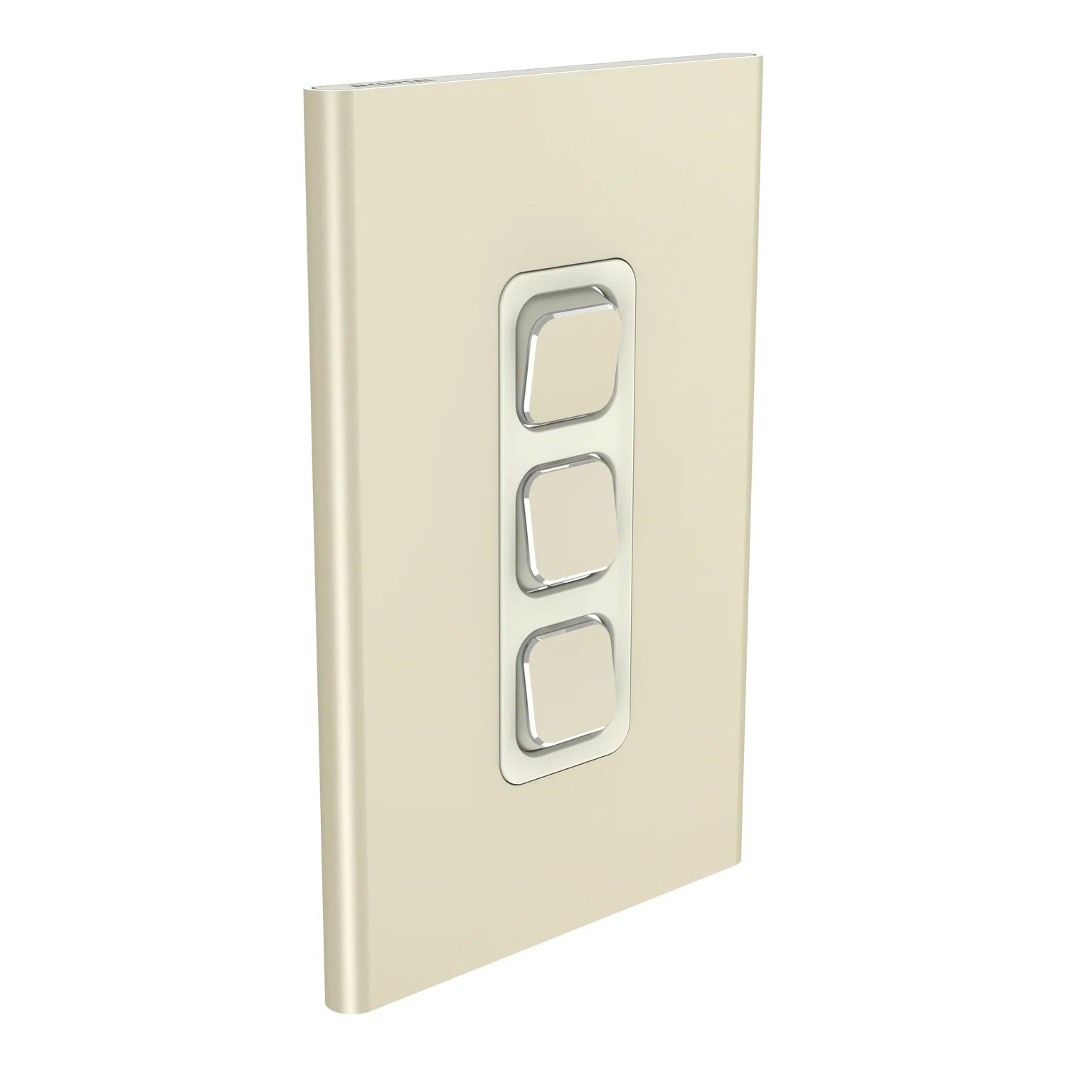 Clipsal Iconic Styl 3 Gang Cover Plate Only, Available in 3 Colours