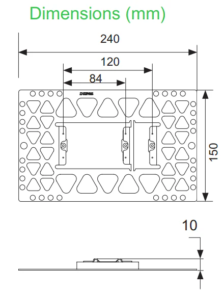 Clipsal Solis Render/Plaster Bracket - Image 2
