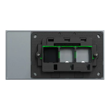 Clipsal Solis T 2 Gang Grid Plate With Cover Frame Platinum - Image 3