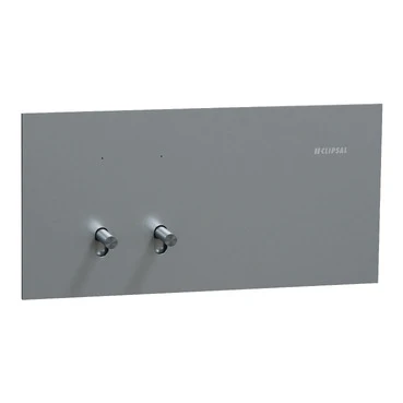 Clipsal Solis T 2 Gang Toggle Switch Platinum