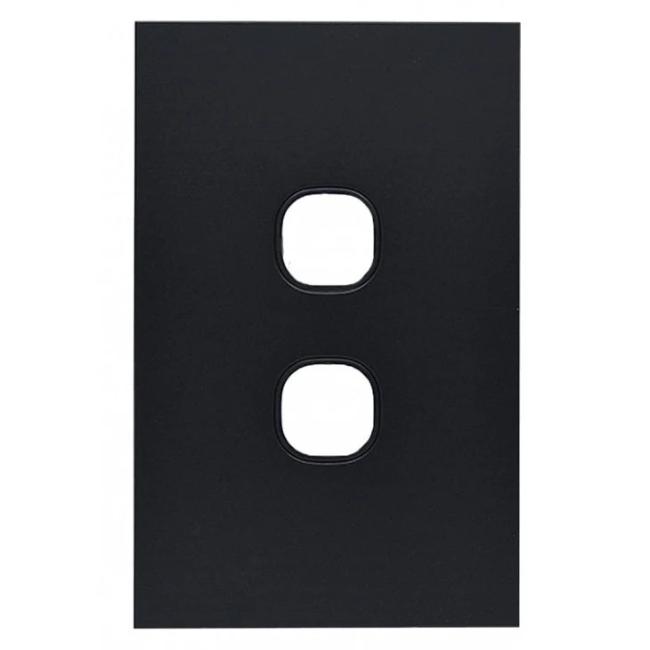 Clouded Leopard 2 Gang Grid & Plate Assembly, Available in 2 Colours - Image 2