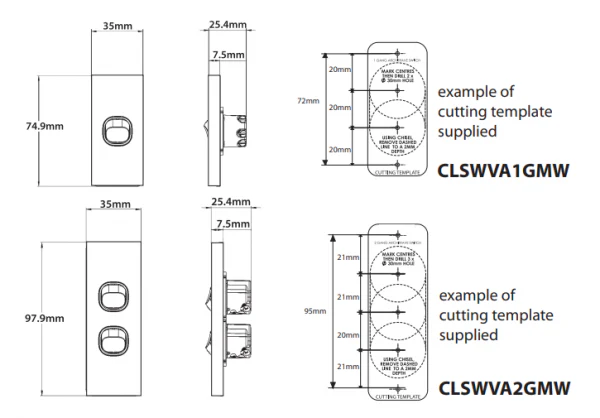 Clouded Leopard Architrave 2 Gang Switch, Available in 2 Colours - Image 5