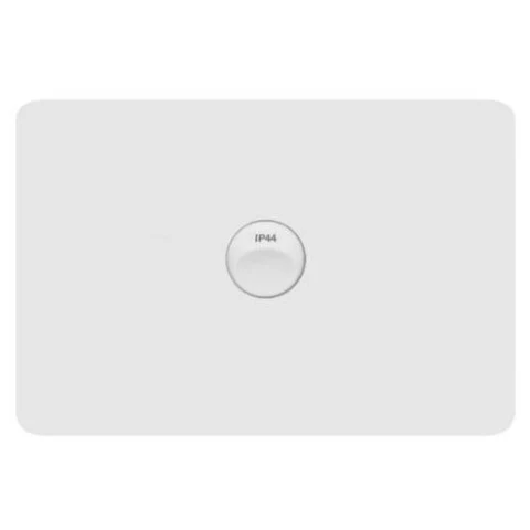 Hager Allure 1 Gang IP44 Horizontal Switch, Available in 3 Colours - Image 2