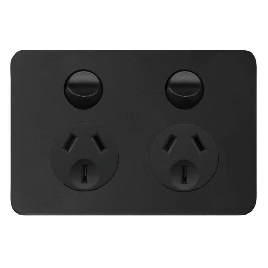 Hager Allure Double Powerpoint 10a, Available in 3 Colours - Image 3