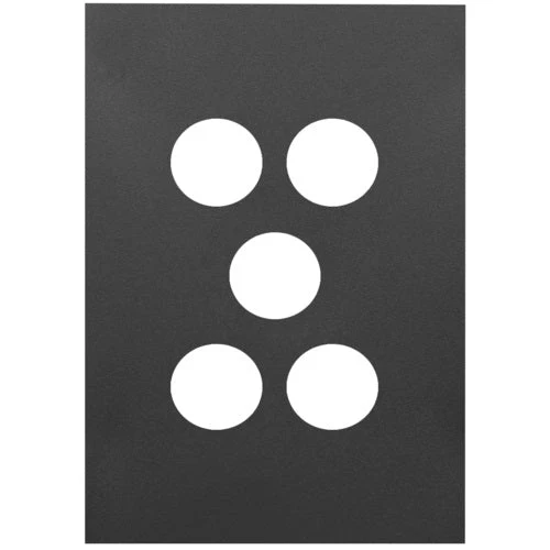 Hager Finesse 5 Gang Grid & Plate Only, Available in 3 Colours - Image 3