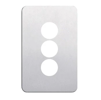 Hager Silhouette 3 Gang Cover Plate Only, Available in 5 Colours - Image 3