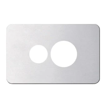 Hager Silhouette Single Powerpoint Cover Plate Only, Available in 5 Colours - Image 2
