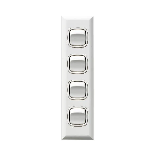 HPM Excel 4 Gang Architrave Switch Cover Plate Only - Image 2