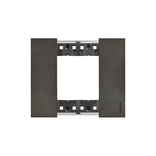 Legrand Bticino Living Now 2 Module Frame Metal Cover Plate, Available in 4 Colours