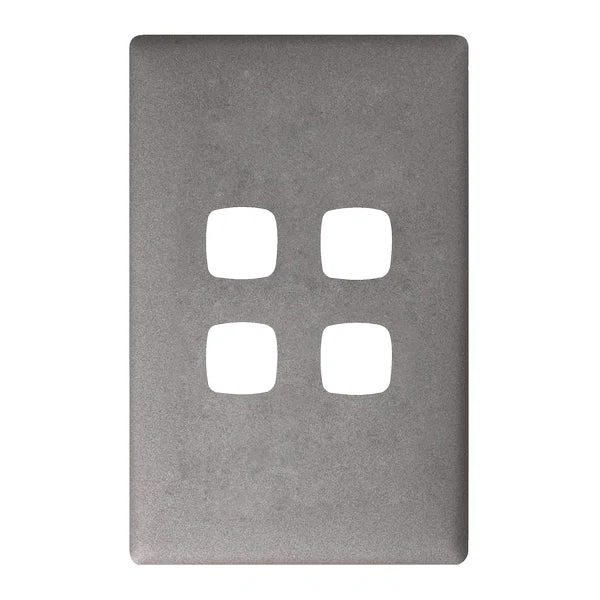 HPM Linea 4 Gang Switch - Cover Plate Only, Variety of Finishes - Image 5