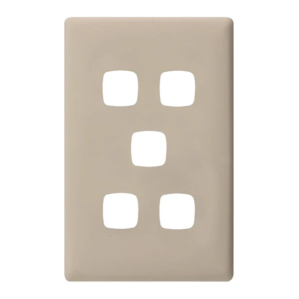 HPM Linea 5 Gang Switch - Cover Plate Only,Variety of Finishes - Image 5