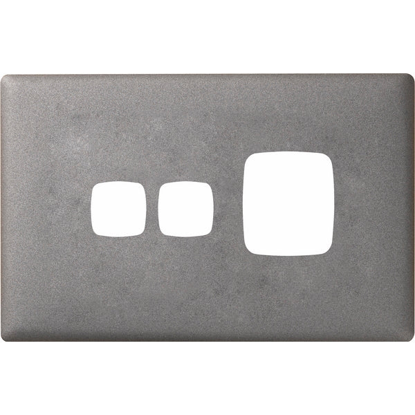 HPM Linea Single Switch Socket With Extra Switch - Cover Plate Only, Variety of Finishes - Image 6