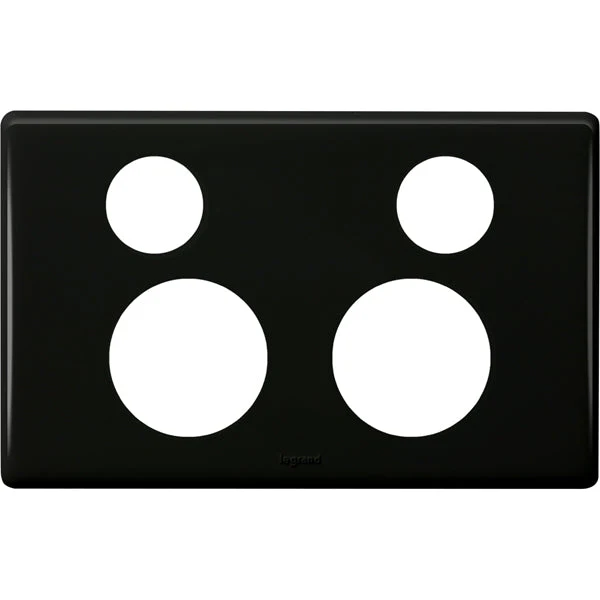 Legrand Excel Life Double Powerpoint Cover Plate Only, Available in 4 Colours - Image 2