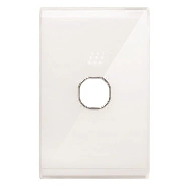 Powermesh Snow Leopard 1 Button Switch Cover, Available in 2 Colours