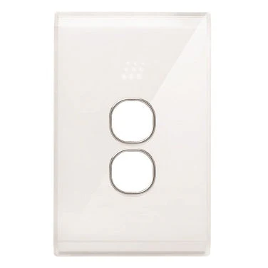 Powermesh Snow Leopard 2 Button Switch Cover, Available in 2 Colours