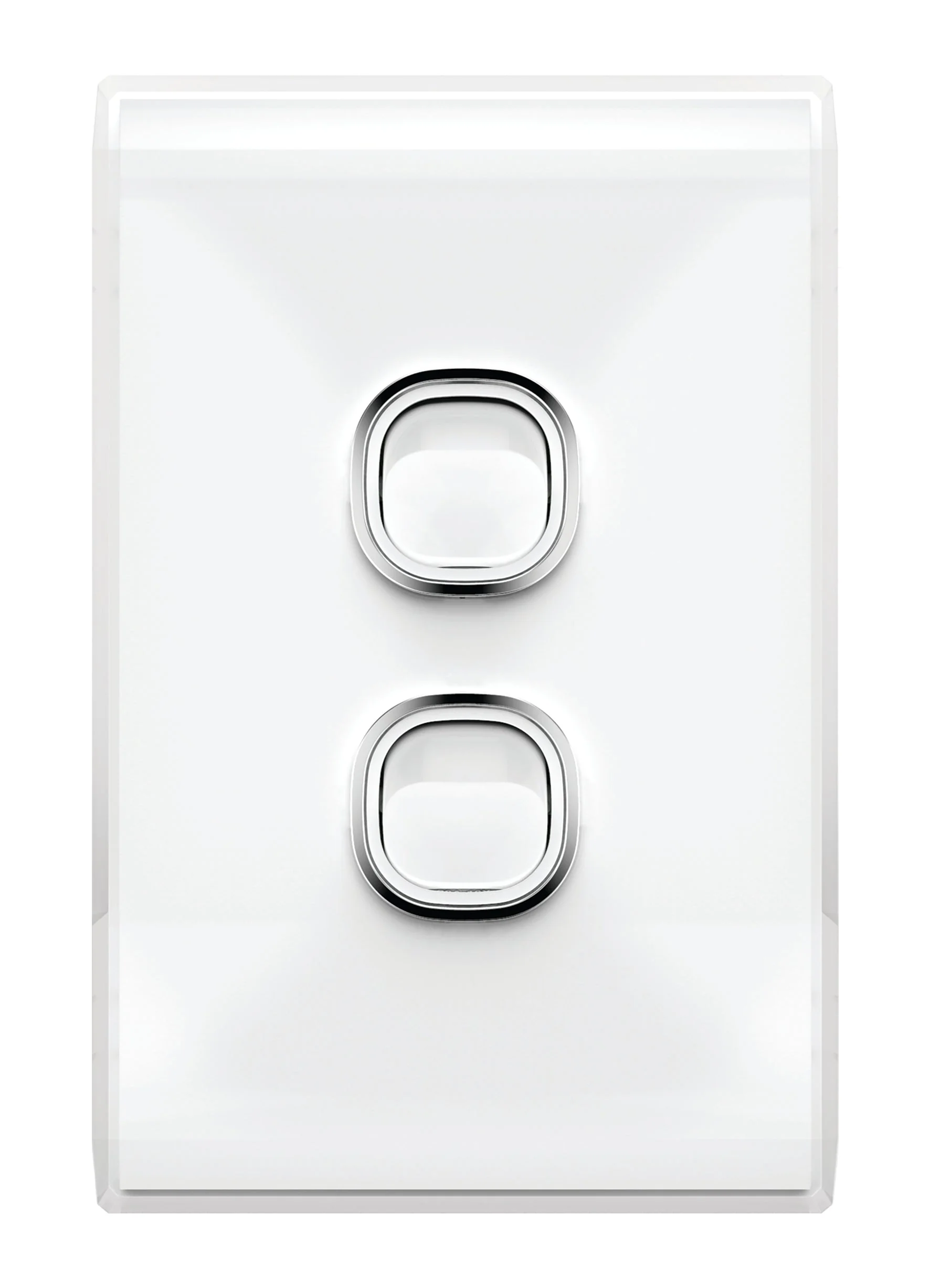 Snow Leopard 2 Gang Vertical Switch, Available in 4 Colours