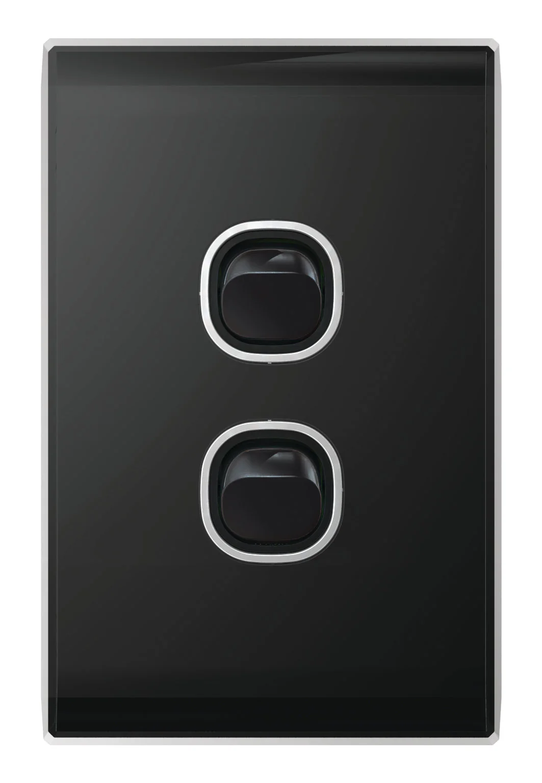 Snow Leopard 2 Gang Vertical Switch, Available in 4 Colours - Image 2