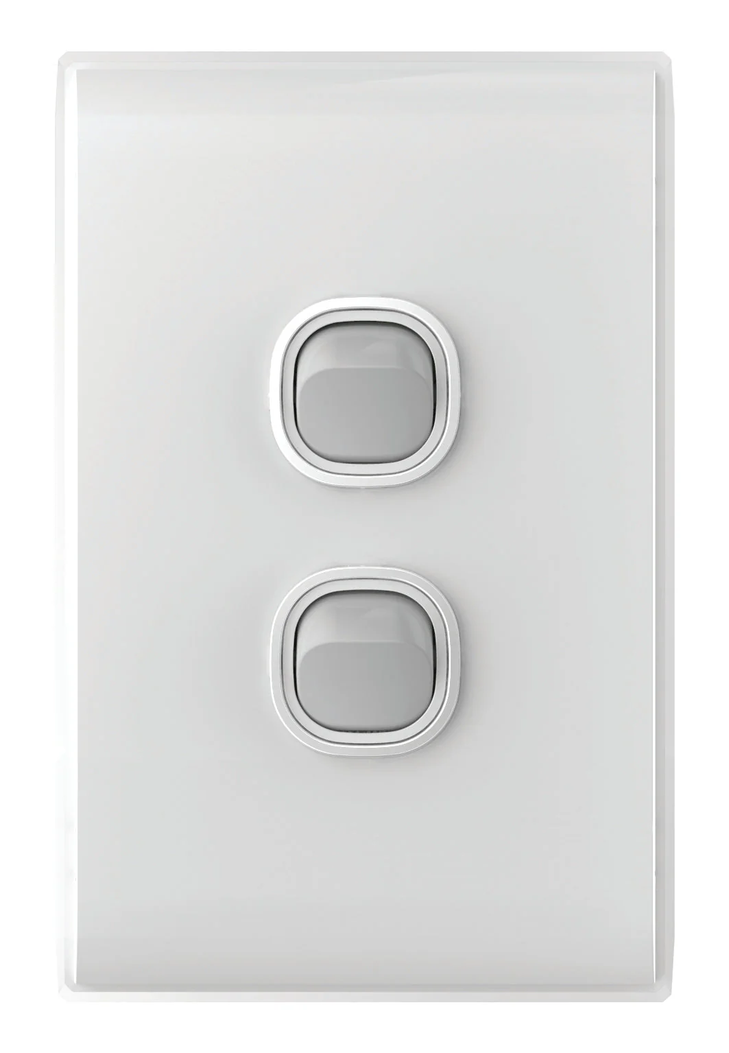 Snow Leopard 2 Gang Vertical Switch, Available in 4 Colours - Image 5