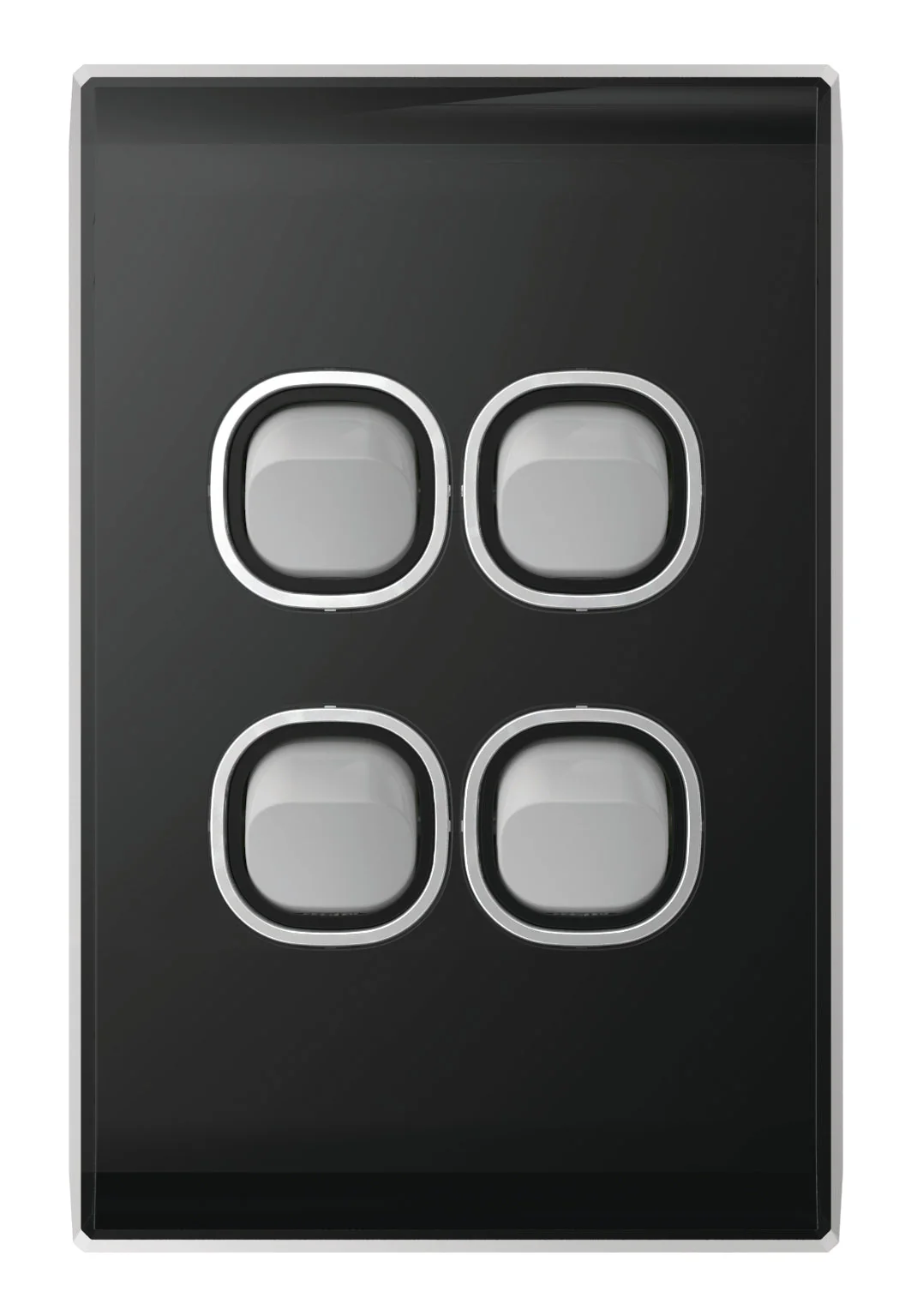 Snow Leopard 4 Gang Vertical Switch, Available in 4 Colours - Image 6
