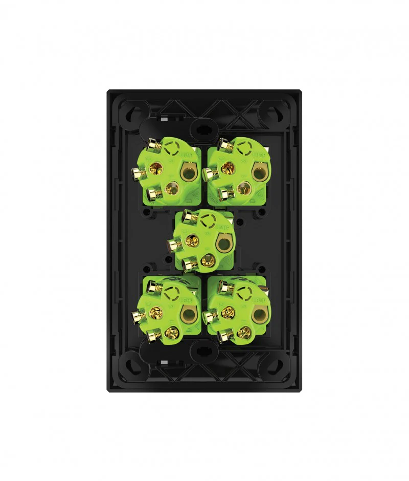 Snow Leopard 5 Gang Vertical Switch, Available in 4 Colours - Image 2