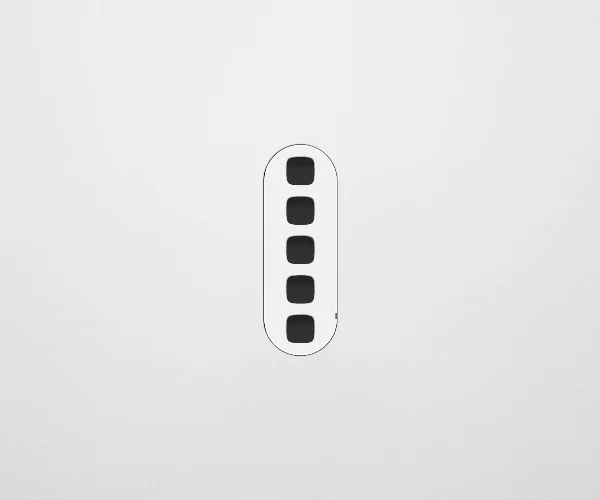 ZETR 13 Flush 5 Gang Switch Grid, Available in 2 Colours - Image 3