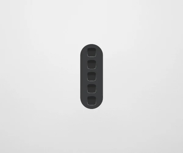 ZETR 13 Flush 5 Gang Switch Grid, Available in 2 Colours - Image 4